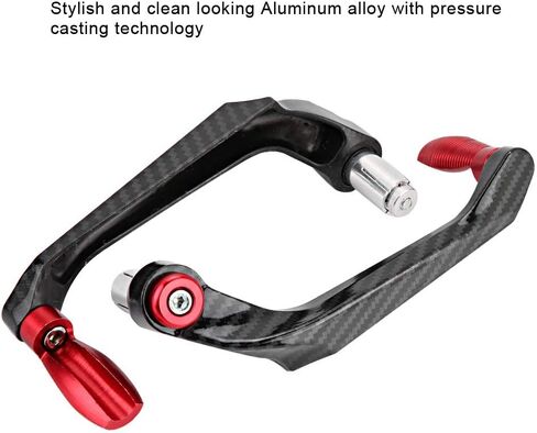 Motorcycle Clutch Lever, 7/8inch Universal 22MM CNC Handlebar Protector Brake Clutch Protector Aluminum Alloy Motorcycle Lever Guard (Red) in Saudi Arabia