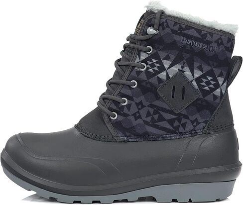 PENDLETON Women's Lace-up Shell Shearling Lined Winter Snow Boot, Suede Sheepskin Non-Skid Ice Anti-Slip in Saudi Arabia