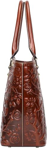 PIJUSHI Floral Designer Handbags for Women Ladies Top Handle Handbags Satchel Bags and Purses(22328 Classic Purple) in Saudi Arabia