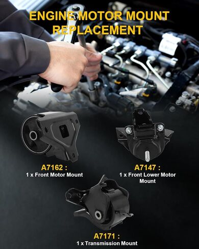 OCPTY 3 قطع حامل محرك المحرك ودعامة عزم الدوران متوافق مع Hyundai Sonata 2006-2008، Azera 2006-2008، 3.3L 3.8L # 219103L060، 219103K050 in Saudi Arabia