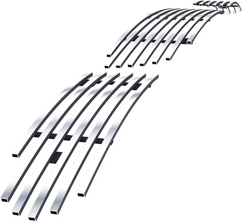 APS Chrome Billet Grille Grill Insert Compatible with Volkswagen Beetle 2006 2007 2008 2009 2010 2011 Lower Bumper N19-A61556V in Saudi Arabia