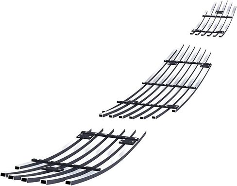 APS Chrome Billet Grille Grill Insert Compatible with Volkswagen Beetle 2006 2007 2008 2009 2010 2011 Lower Bumper N19-A61556V in Saudi Arabia