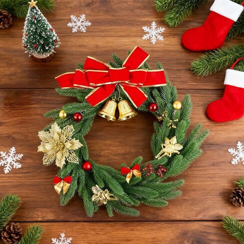 50 Pcs 10 Inches Artificial Pine Branches Greenery Plants Pine Needles DIY Accessories for Garland Christmas Trees and Home Garden Decoration in Saudi Arabia