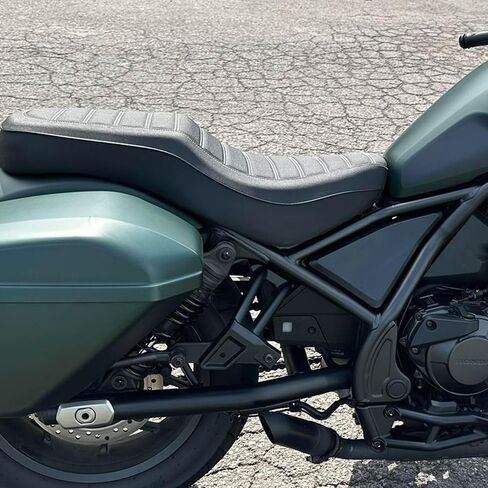 وسادة مقعد راكب خلفي سميكة من قطعة واحدة للدراجة النارية قابلة للفصل تناسب Hon-da Rebel CMX 1100 CMX1100 CMX-1100 2021 2022 2023 (نمط الماس) in Kuwait