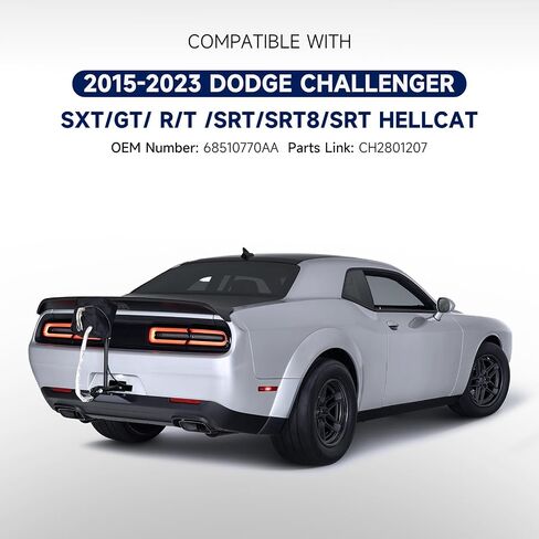 Tail Light Assembly Compatible with 2015-2023 Dodge Challenger-Right Taillight with Bulbs for Challenger LED Type,Replace CH2801207 68510770AA in Kuwait