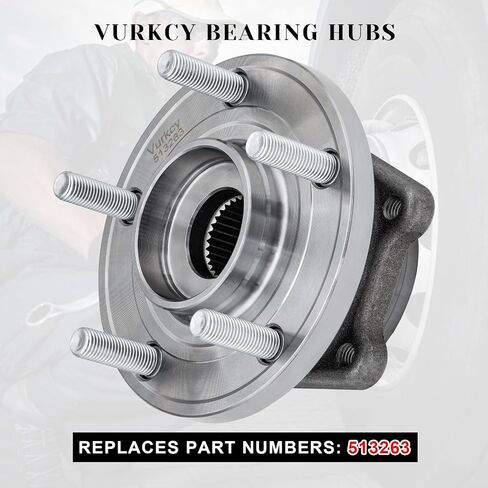 Front Wheel Bearing Hubs Assembly Compatible with 2011-2014 Chrysler 200, 2007-2010 Sebring, 2007-2010 Cirrus, 2008-2014 Dodge Avenger, 5 Lugs w/ABS, Replaces 513263, 1PCS in Saudi Arabia