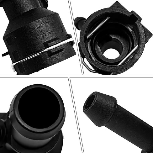 Engine Coolant Heater Hose Coupling Compatible with A3 1.2 TSI 2010-2012, TT 1.8 TFSI 2008-2014, Golf VI Variant (AJ5) 1.2 TSI 2010-2013 etc, Replace OE #1K0122291C, 1K0122101BB, 1K0122101BC in Saudi Arabia