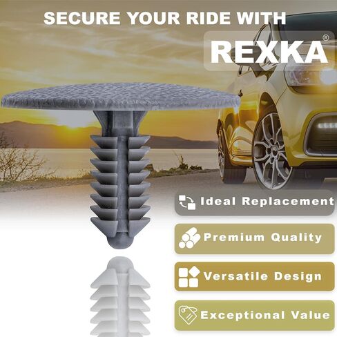Rexka 10 قطعة مشبك رأس بطانة الرأس التجنيب برشام نايلون لـ N805315 Ford Aerostar in Saudi Arabia