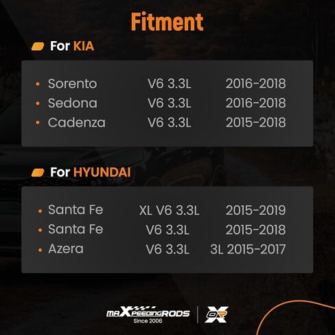 محرك تشغيل maxpeedingrods لسيارة Hyundai Santa Fe 2015-2018، Santa Fe XL 2015-2019، Azera 2015-2017 & Kia Sorento 2016-2020، Sedona 2016-2021، Cadenza، V6 3.3L، 12V 1.7KW 11 أسنان في اتجاه عقارب الساعة in Saudi Arabia
