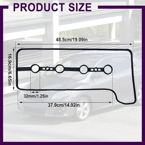VS50530R Valve Cover Gasket Seal Kit – Compatible with Toyota Camry, Corolla, Matrix, Highlander, Solara, Pontiac Vibe & Scion tC/xB (2001-2013)–Fits 2.0L 2.4L L4 1AZ-FE–Replaces 11213-28021 in Saudi Arabia