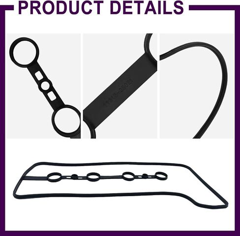 VS50530R Valve Cover Gasket Seal Kit – Compatible with Toyota Camry, Corolla, Matrix, Highlander, Solara, Pontiac Vibe & Scion tC/xB (2001-2013)–Fits 2.0L 2.4L L4 1AZ-FE–Replaces 11213-28021 in Saudi Arabia