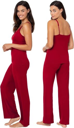 PajamaGram Naturally Nude Pajamas for Women Set - Sexy Pajama Set for Women - Cami and Pant Pajama Sets for 2 piece in Saudi Arabia