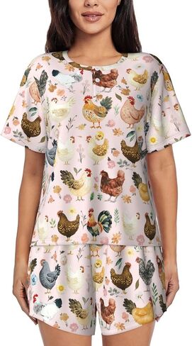 Pajamas Set For Women Short Sleeve T-Shirts Shorts Jumpsuit Sleepwear Nightwear Home Summer Pajamas Suit in Saudi Arabia