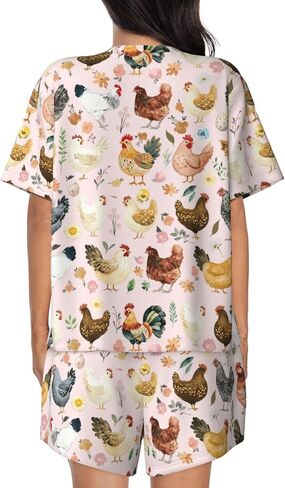 Pajamas Set For Women Short Sleeve T-Shirts Shorts Jumpsuit Sleepwear Nightwear Home Summer Pajamas Suit in Saudi Arabia