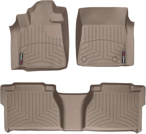 WeatherTech Custom Fit FloorLiners for Toyota Tundra - 1st & 2nd Row (442771-440932), Black in Saudi Arabia