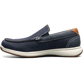 Florsheim Boy's Crossover Moc Toe Slip-on Jr. (Toddler/Little Big Kid) Loafer