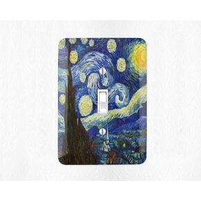 Decorative Switch Plate Cover Van Gogh Starry Night Light Switch Cover Wall Plate Cover in Kuwait