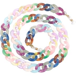 Acrylic Glasses Chain for Women Men Reading Eyeglass Strap Sunglasses Holder Mask Lanyard Chain for Adults