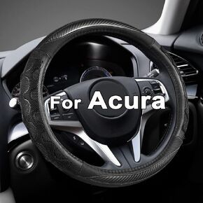 GIANT PANDA Steering Wheel Cover for Acura RDX and MDX, Car Steering Wheel Cover for Acura TLX and TL - Black
