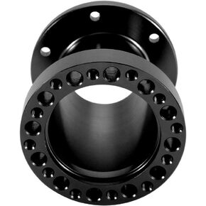 3inch Universal Car Aluminium Steering Wheel Hub Spacer Steering Adapter Kit (Black)