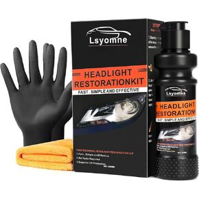 Headlight Restoration Kit - 1 Step Headlight Restore and Protect - Restores and Polishes Headlights - Brings Headlights Back to Like New Condition