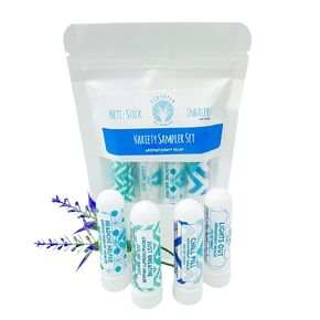 4PK GIFT SET Aromatherapy Inhalers | Congestion, Stress, Headache, Relaxation Blends | Portable Nasal Sticks w/Undiluted Essential Oil Blend | Great Gift for Stocking Stuffer, Secret Santa, Christmas