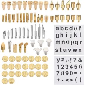 82 PCS Wood Burning Accessories for Pyrography Pen Wood Embossing Carving DIY Crafts