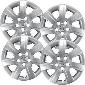 Premium Quality 16" Silver Hubcaps fits 2010 and 2011 Toyota Camry, Heavy Duty Construction (Set of 4) 61155AMS-SET