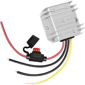 DC-DC 6V 10A 60W Step-Down Converter 12V 24V to 6V Power Transformer Converter with Fuse, Waterproof Voltage Regulator…