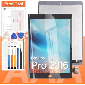 Screen Replacement for iPad Pro 9.7 2016 LCD Display 9.7 inch A1673 A1674 A1675 LCD Screen Touch Digitizer Full Assembly(Black)