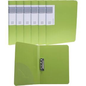 Punchless Binder Multicolored Letter Size Single Strong Clip File Folder 8.5 x 11 Portfolio Clipboard Padfolio with Clipboard Folder A4 Spring Clamp Binder 5 Pack