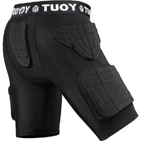 Youth Padded Shorts Young Boy Compression Shorts Pants Protective Gear Guard Pad Football Girdles Snowboard