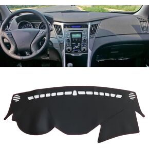 GXARTS Car Dashboard Dash Covers Leather Pretector Cover Mat for Hyundai Sonata 2011 2012 2013 2014