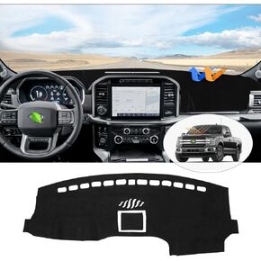 Cartist Dash Cover Custom Fit for Ford F-150 2015-2020 F150 Dashboard Cover Mat Non-Slip Pad Carpet Anti-Glare (No HUD)