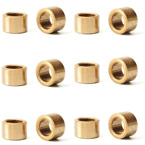Othmro 10Pcs Sleeve Bearing, 0.31" Bore x 0.47"OD x 0.31" Length Self-Lubricating Bushings for Sliding Parts of Machinery, Printing Presses, Textile Machines Reduce Shaft and Hole Wear