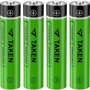 10440 Lithium ion Batteries, 4 Pack Rechargeable 3.7v Battery for Flashlight in Kuwait