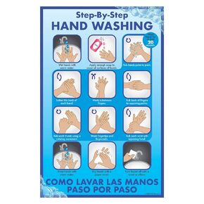 DayMark Safety Systems Manual Dishwashing Laminated Poster 11" x 17",IT119536