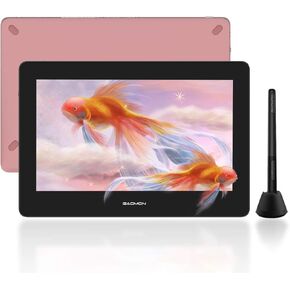 Drawing Tablet with Screen GAOMON PD1610 16-inch 2.5K QHD Full-Laminated Anti-Glare Pen Display 120% sRGB Graphics Drawing Tablet with 8 Touch Keys and Adjustable Stand for Windows, macOS, Android