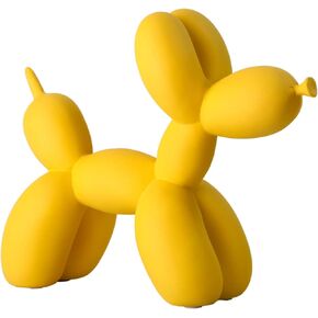 Creative Balloon Dog Sculpture Modern Home Decoration Trendy Animal Art Ornaments Collection Figurine Bedroom Living Room Office Desktop Resin Decors (Black)
