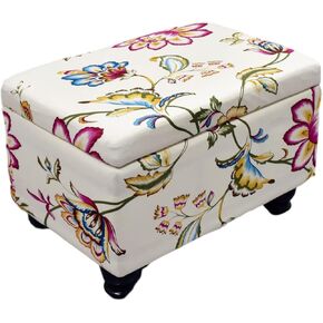 KRFOONN Rectangle Ottoman Covers Stretch Folding Storage Ottoman Bench Cover Printed Storage Ottoman Folding Footrest Stool Slipcover Furniture Protector for Living Room Bedroom Bench (Large, 02) in Kuwait