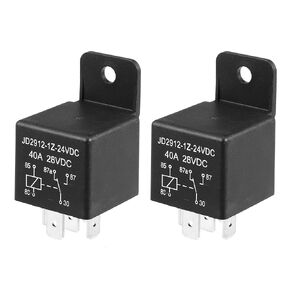 X AUTOHAUX 2Pcs Car Relay 5 Pin 24V 40Amp SPST Model JD2912-1Z-24VDC 40A 28VDC Automotive Relay Switches