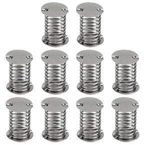 Spiral Wobbles Spring Silver Spring Base Double Sided Spring 1.37"×1", 10PCS for Craft