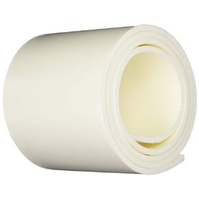 Closed-Cell Foam Rolls, White, 1/4"X6"X72", Adhesive