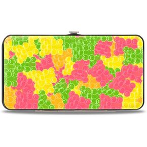 Buckle-Down unisex adults Buckle-down Hinge - Gummy Bears Stacked Multi Color Wallet, Multicolor, 7 x 4 US