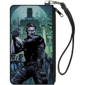 Buckle-Down Zip Wallet Batman Detective Gordon Large Accessory, Batman Detective Gordon, 8" x 5"
