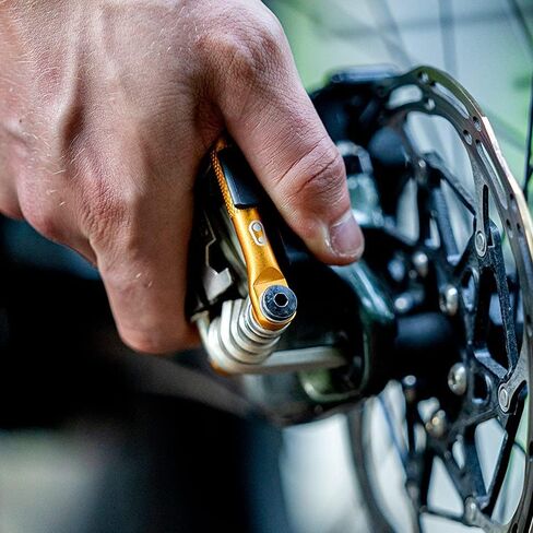 Crankbrothers Multi Tool M 17 Bike Tool - MTB Multi-Tool Gold - 17 bicycle tools (17 in 1 tool), ergonomic and lightweight & Gem Hand Pump - Red,Short in Saudi Arabia