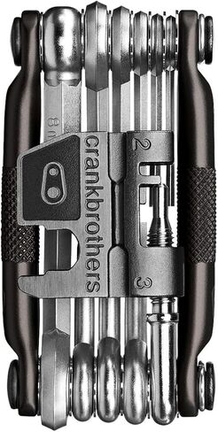 Crankbrothers Multi Tool M 17 Bike Tool - MTB Multi-Tool Gold - 17 bicycle tools (17 in 1 tool), ergonomic and lightweight & Gem Hand Pump - Red,Short in Saudi Arabia