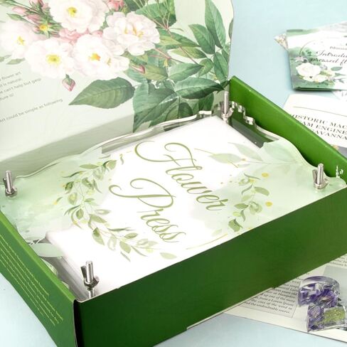 Aboofx Acrylic Flower Press Kit, 6 Layers 12" x 8" Flower Pressing Kit DIY Arts and Craft Kit for Adults Kids, DIY Pressed Flower Plant Preservation Kit for Beginner Crafts Lovers in Saudi Arabia