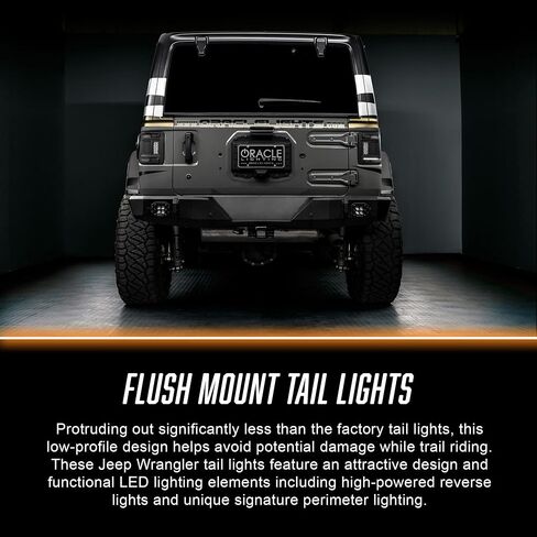 ORACLE LIGHTING Flush Mount LED Tail Lights for Jeep Wrangler JL (Standard Lense) in Saudi Arabia