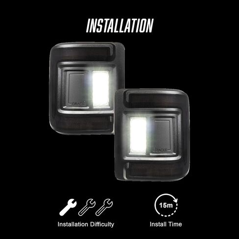 ORACLE LIGHTING Flush Mount LED Tail Lights for Jeep Wrangler JL (Standard Lense) in Saudi Arabia